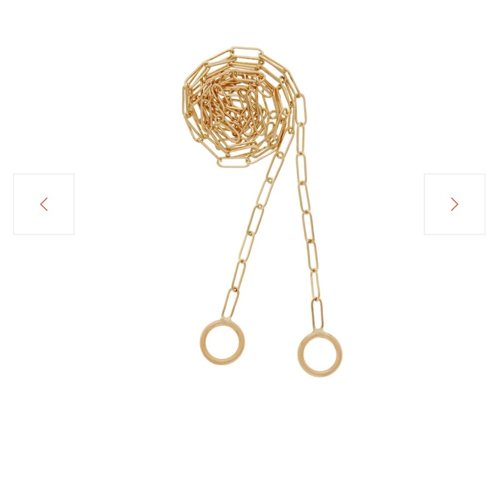20” Square Link Chain in Gold Necklace